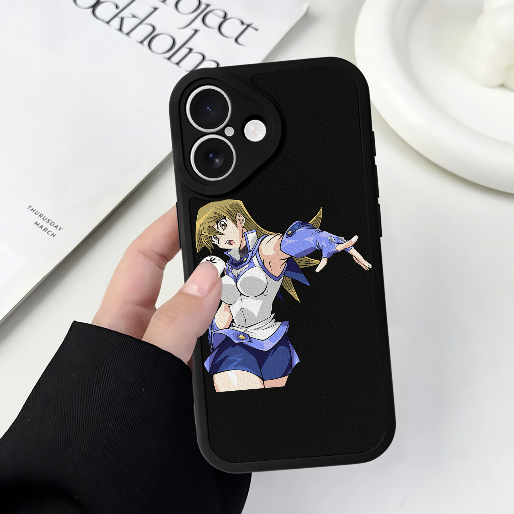 遊☆戯☆王 Yu-Gi-Oh! 【iPhone 16シリーズ対応】シリコンスマホケース（レザー調） 材質：シリコン